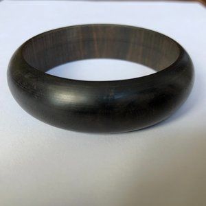 Exotic Hand-carved Genuine ebony wood bangle Unisex bracelet